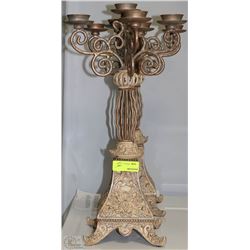 PAIR OF ORNATE 5 CANDLE HOLDER