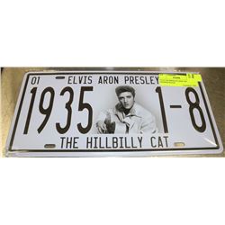 77) ELVIS PRESLEY NEW TIN LICENSE PLATE