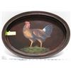 Image 1 : WOODEN ROOSTER PLATTER