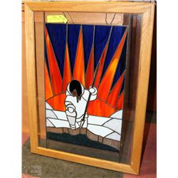 FAUX STAIN GLASS INUIT ART