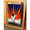 Image 1 : FAUX STAIN GLASS INUIT ART