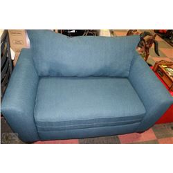 BLUE FABRIC 60" X 36" LOVE SEAT