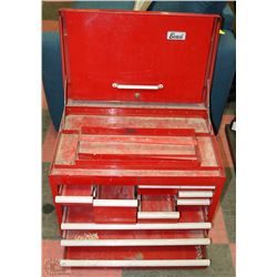 LARGE BEACH RED TOOL BOX