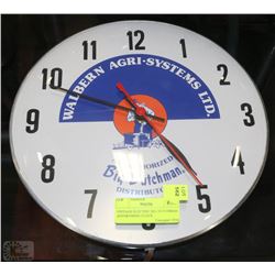 VINTAGE ELECTRIC BIG DUTCHMAN ADVERTISING CLOCK