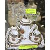 Image 1 : MINI CHINESE TEA SET SOLD W/ 5 PC DESSERT GLASSES