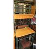 Image 1 : METAL AND WOOD BAKERS RACK 27" X 17" X 68"H