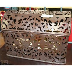 METAL STORAGE CHEST WITH CONTENTS