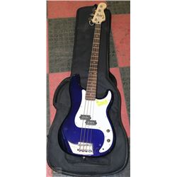 SQUIER BY FENDER BASS GUITAR BLACK WITH BAG CASE