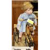 Image 1 : COLLECTIBLE DOLL ON HORSE TRICYCLE