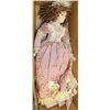 Image 1 : LARGE 24" VICTORIAN STYLE PORCELAIN DOLL