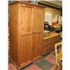 Image 1 : SOLID PINE MATCHING  ARMOIRE AND DRESSER