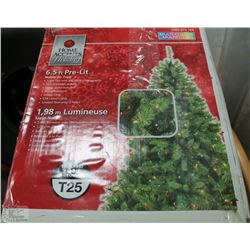 HOME ACCENTS 6.5 FT. PRE-LIT NOBLE FIR