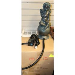 CASE OF 4 CHERUB STATUES WITH SPOUTS