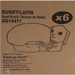 CASE OF 5 BUNNY BOOT BRUSHES