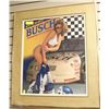 Image 1 : FRAMED BUSCH BEER ADVERTISMENT PHOTO