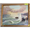 Image 1 : HUGO OBERG OIL ON CANVAS FRAMED PICTURE 21"X17"