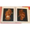 Image 1 : PAIR OF FRAMED COPPER ART AFRICAN WOMEN PICTURES
