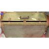 Image 1 : VINTAGE SOLDIER'S TRUNK WITH LEATHER HANDLES