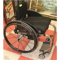 AMP1 WHEEL CHAIR WITH SPINERGY RELEASE RIMS &