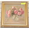 Image 1 : V. CHUIRKOV FRAMED FLORAL PRINT 16"X16"