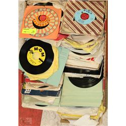 FLAT OF RECORDS-45'S ASSORTED GENRES