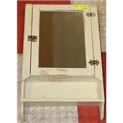 VINTAGE WHITE MEDICINE CABINET