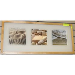 3D SHELL FRAMED PICTURE 12"X28"