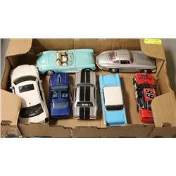 FLAT OF 7 DIE CAST CARS-USED