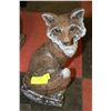Image 1 : CERAMIC PAINTED FOX STATUE X2