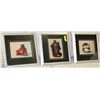 Image 1 : SET OF 3 BUDDHA FRAMED PICTURES 16"X16"EACH