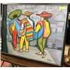 Image 1 : MEXICAN PAINTING FRAMED 31"X26"