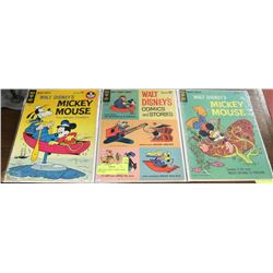 THREE OLD DISNEY COMICS FROM THE 1960'S