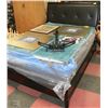 ESPRESSO COLOR BED FRAME WITH HEAD BOARD