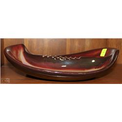 VINTAGE CERAMIC CRAFT ASHTRAY (12"X10"