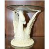 Image 1 : DESIGNER SWAN CENTERPIECE WITH GLASS BOWL 10"X10"