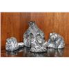 SET OF 4 NATIVE ANIMAL SOAPSTONE STYLE CARVINGS