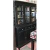 Image 1 : ESPRESSO COLOR CHINA CABINET / HUTCH WITH LIGHTS