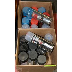 24 CANS OF ENGINE PAINT, DUPLI-COLOR INCL ORANGE,