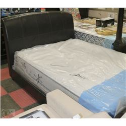 LEATHERETTE QUEEN BED FRAME