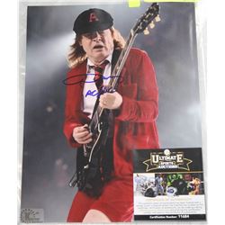 ANGUS YOUNG AC/DC  8"X10" SIGNED PICTURE WITH