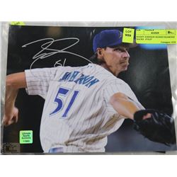 RANDY JOHNSON SIGNED DIAMOND BACKS   8"X10"