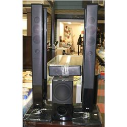 LG SURROUND SOUND SPEAKER SET WITH SUBWOOFER