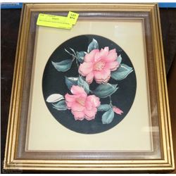 9X12 FRAMED DECO POSH (ROSES)