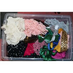 TOTE WITH ASSORTED FANCY HEADBANDS AND HAIR