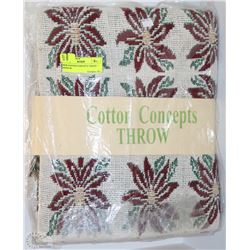 NEW COTTON CONCEPTS THROW - MADE IN