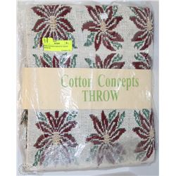 NEW COTTON CONCEPTS THROW - MADE IN