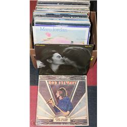 BOX OF 40 ROCK&ROLL RECORDS,FROM 60S AND 70S