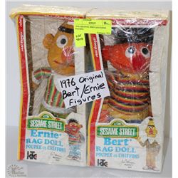 1976 ORIGINAL BERT AND ERNIE FIGURES