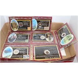 LOT OF 7 CANADA'S HISTORIC 20TH CENTURY COINS &