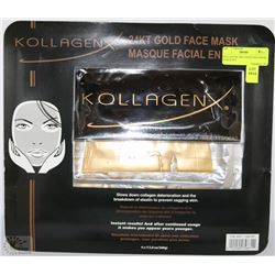 KOLLAGENX 24KT GOLD FACE MASK 4 PIECE SET